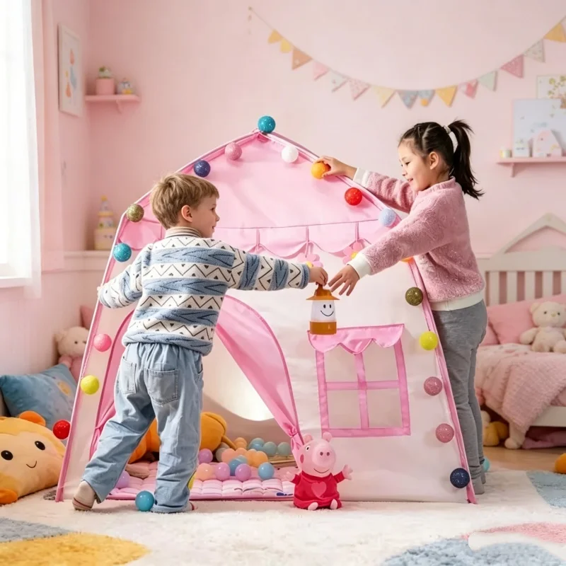 Kids Outdoor Wendy House - Kids Portable Space Play Tent Activity
