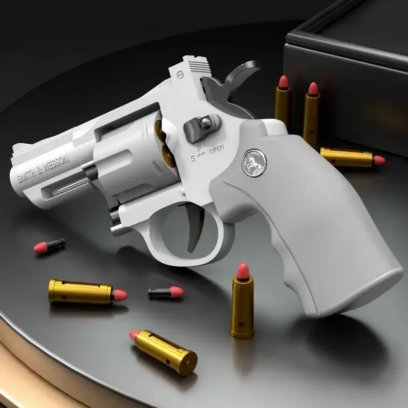 Kids Outdoor Games For Party - Continuous Firing ZP5 357 Revolver Launcher