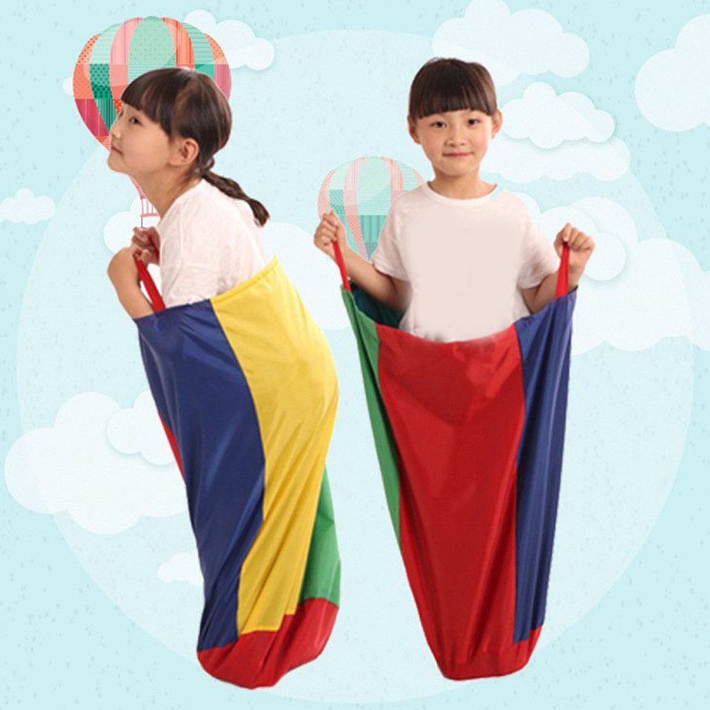Kids Outdoor Games For Party - 4Pcs Premium Cloth Sack Race Bags