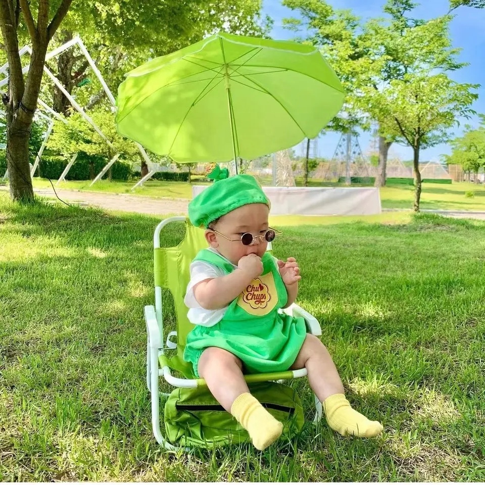 Kids Outdoor Lounger Chair - 2025 Outdoor Baby Seat With Umbrella