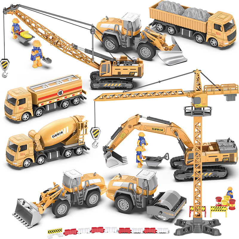 Kids Outdoor Excavator - 1:55 11 Styles Scale High Simulation