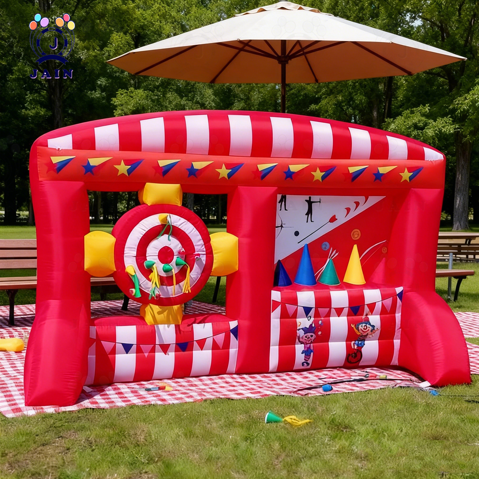 Kids Outdoor Archery Set - Inflatable Dart & Archery Game Set