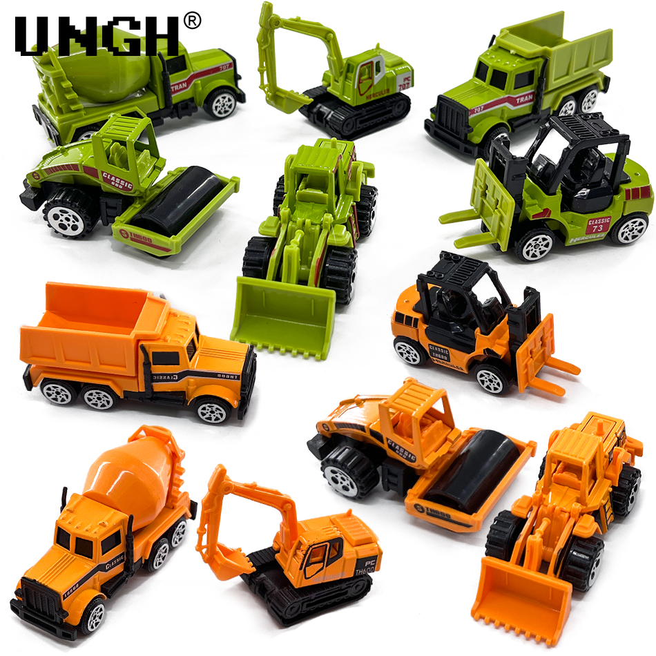 Kids Outdoor Excavator - UNGH 6pcs Alloy Diecast Engineering Car