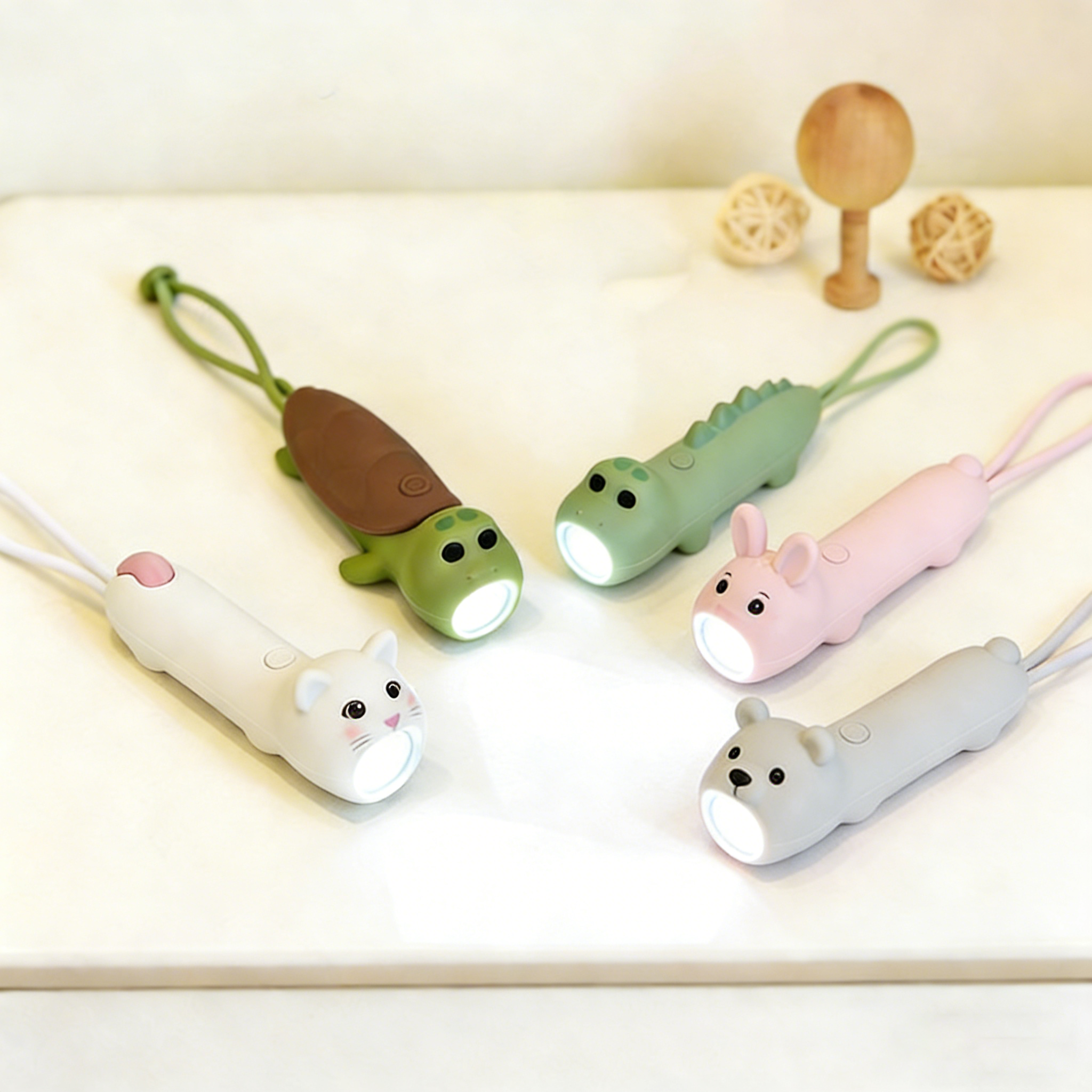 Kids Outdoor Movie Night - USB Rechargeable Kids LED Flashlight Cute
