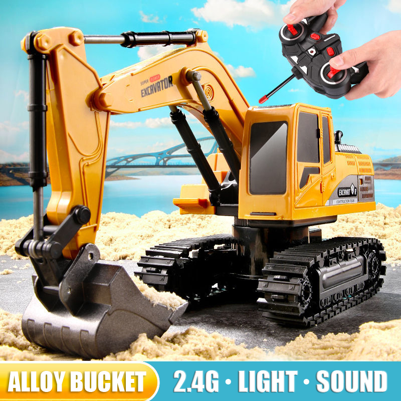 Kids Outdoor Excavator - RC Excavator 2.4Ghz 6 Channel 1:24