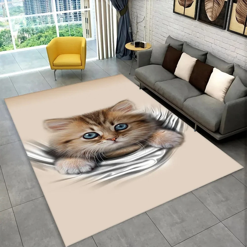 3D Cute Cat Cartoon Area Rug,C – Kids Outdoor Kitchen Diy recenzja i cena