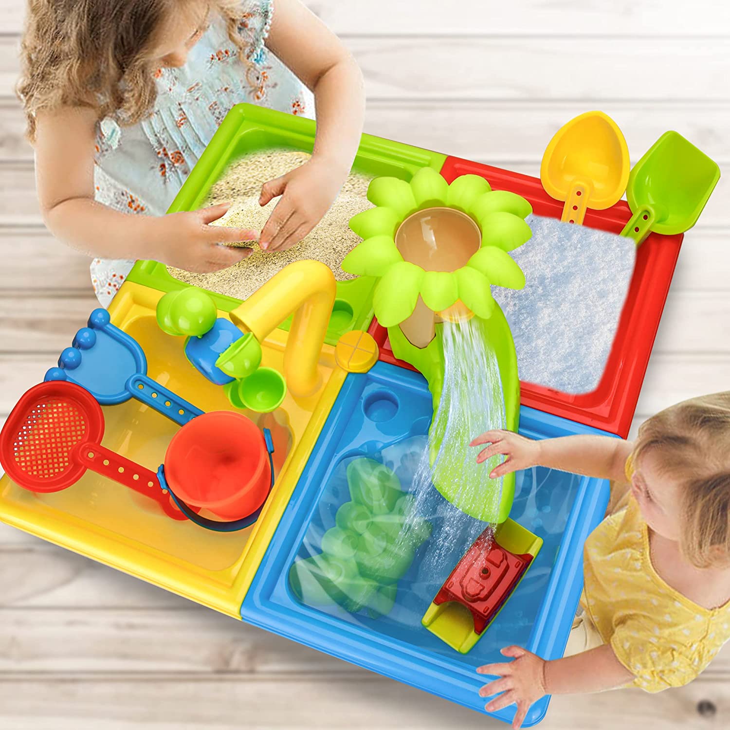 Beach Table Sand Play Toys Chi – Kids Outdoor Water Play Table recenzja i cena