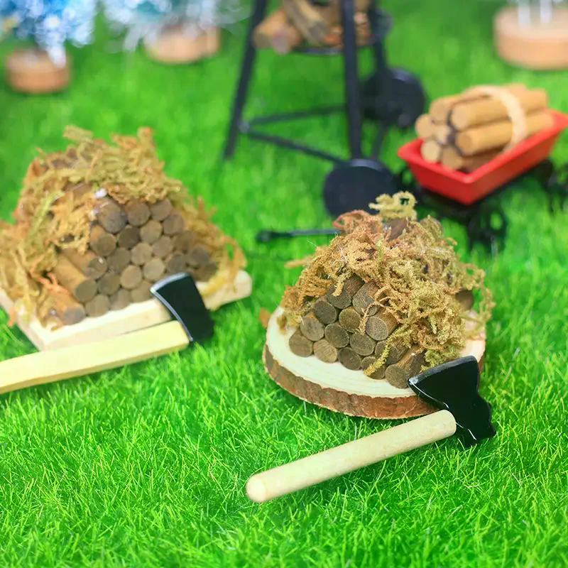 1 Set Mini Axe Firewood Pile M – Kids Outdoor Kitchen Diy recenzja i cena