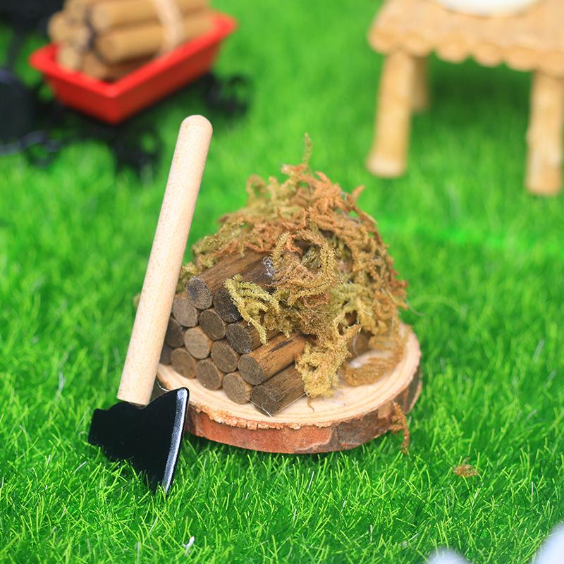 1 Set Mini Axe Firewood Pile M – Kids Outdoor Kitchen Diy recenzja i cena