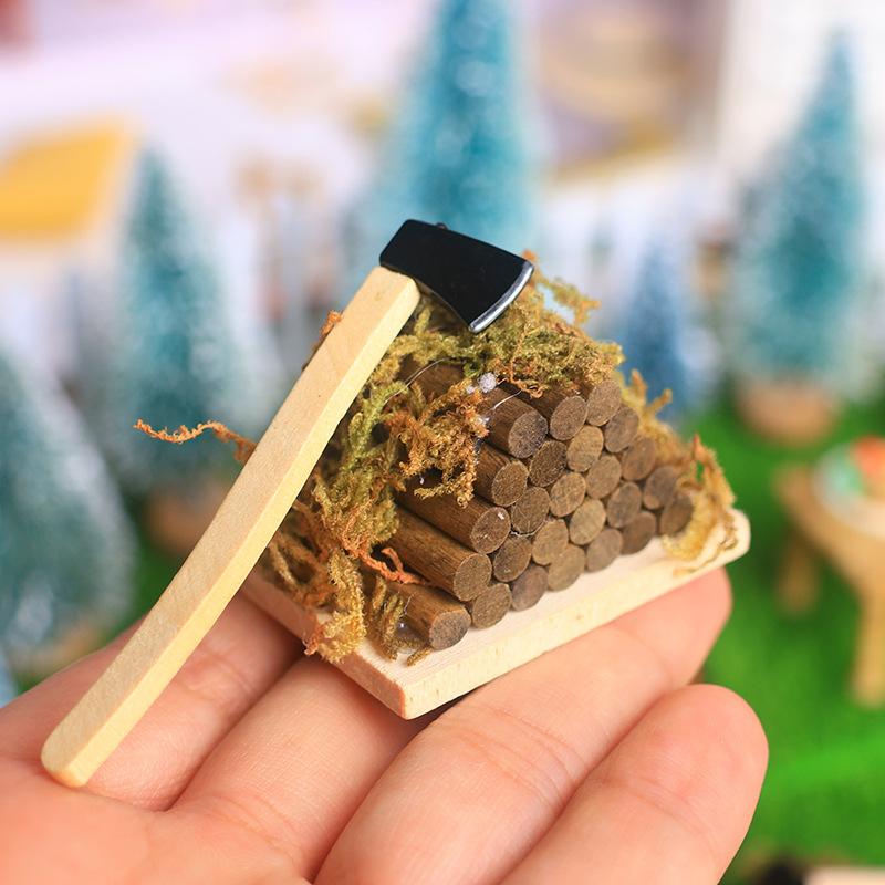 1 Set Mini Axe Firewood Pile M – Kids Outdoor Kitchen Diy recenzja i cena