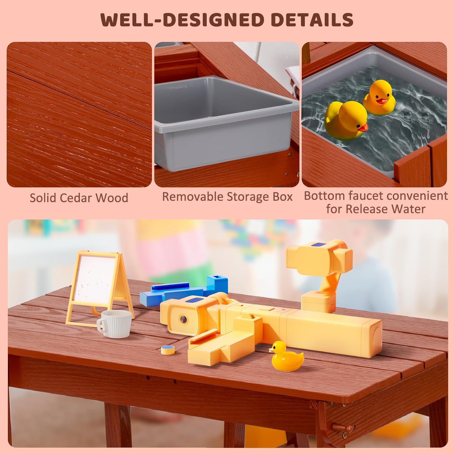 Kids Picnic Table with Umbrell – Kids Outdoor Bench With Umbrella recenzja i cena