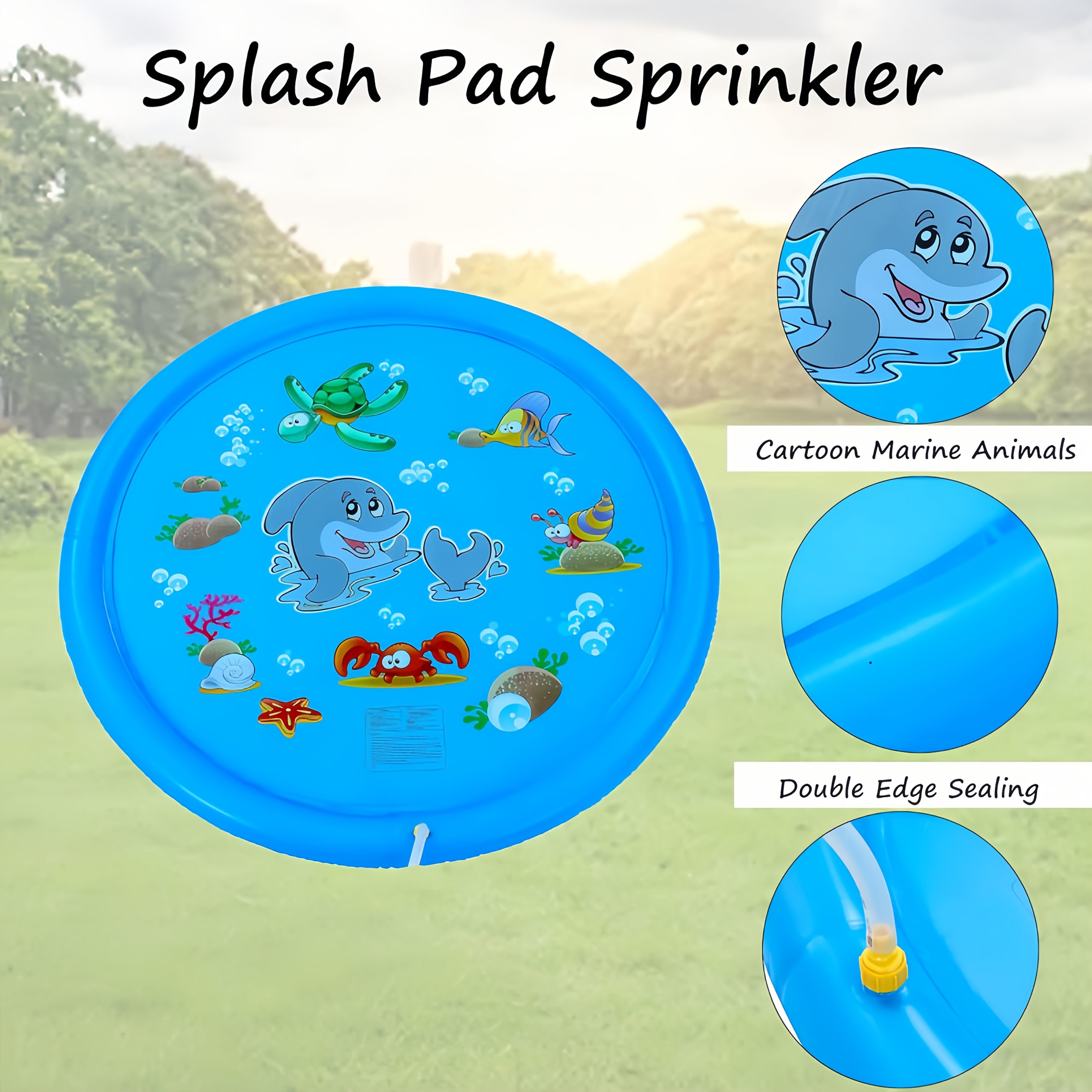 PVC Inflatable Splash Pad Spri – Kids Outdoor Water Play Table recenzja i cena