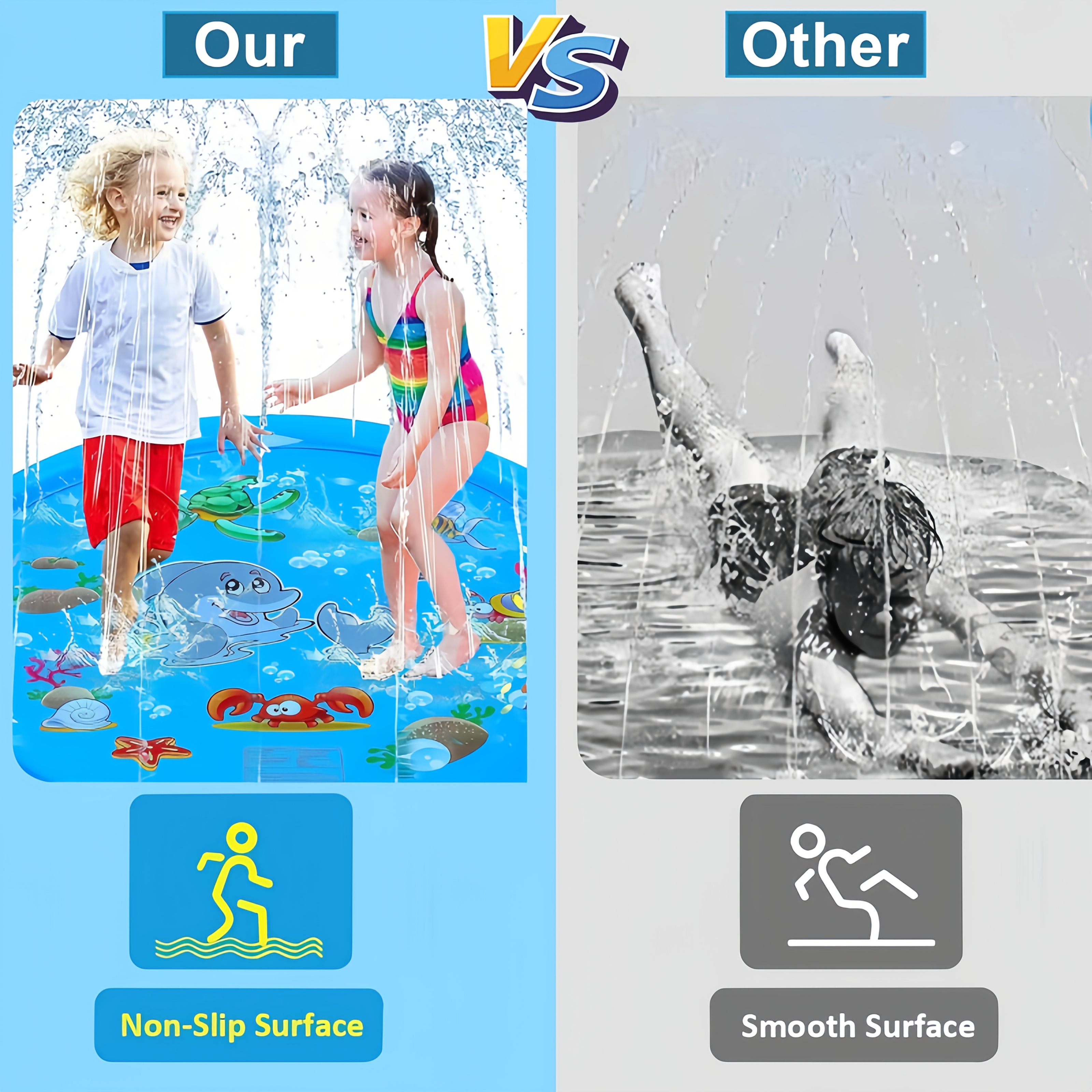 PVC Inflatable Splash Pad Spri – Kids Outdoor Water Play Table recenzja i cena