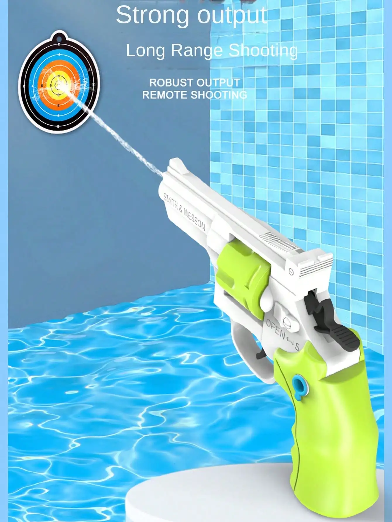 1pc Revolver Style Water Gun,  – Kids Outdoor Games For Party recenzja i cena
