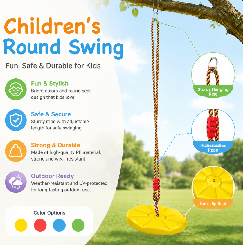Thickened Octagonal Petal Swin – Kids Outdoor Swing And Slide recenzja i cena