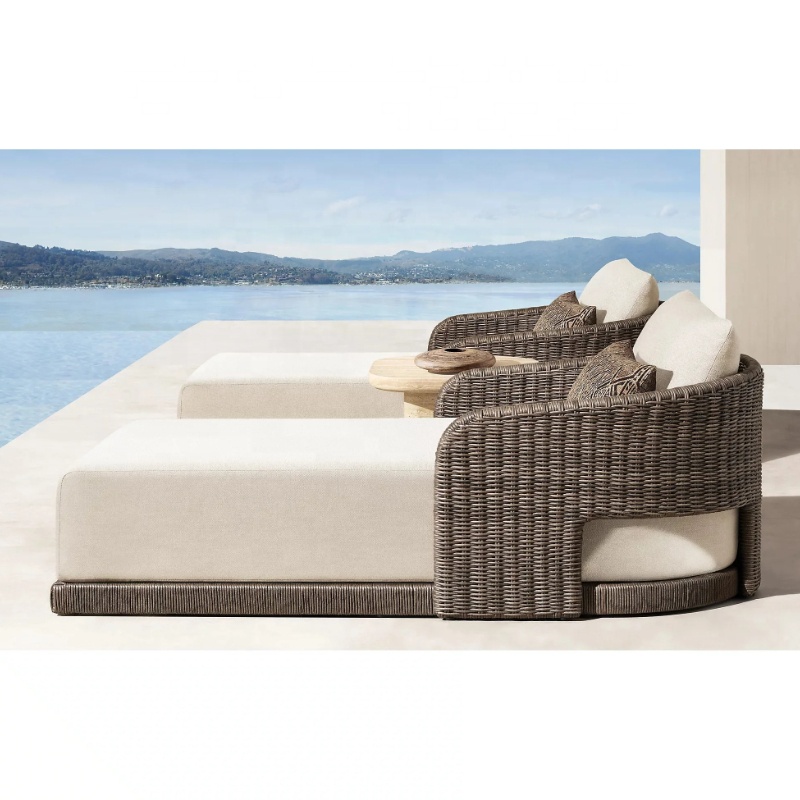 Wicker Rattan Swimming Pool Al – Kids Outdoor Lounge Chair recenzja i cena