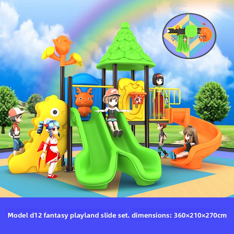 Factory Huge Mini Custom Jungl – Kids Outdoor Swing And Slide recenzja i cena