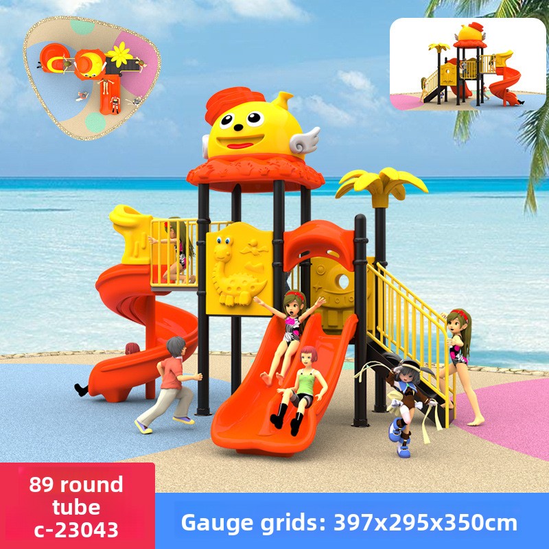 Toy Playground with Swing and  – Kids Outdoor Swing And Slide recenzja i cena