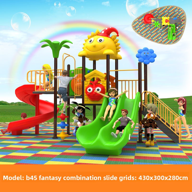 Toy Playground with Swing and  – Kids Outdoor Swing And Slide recenzja i cena