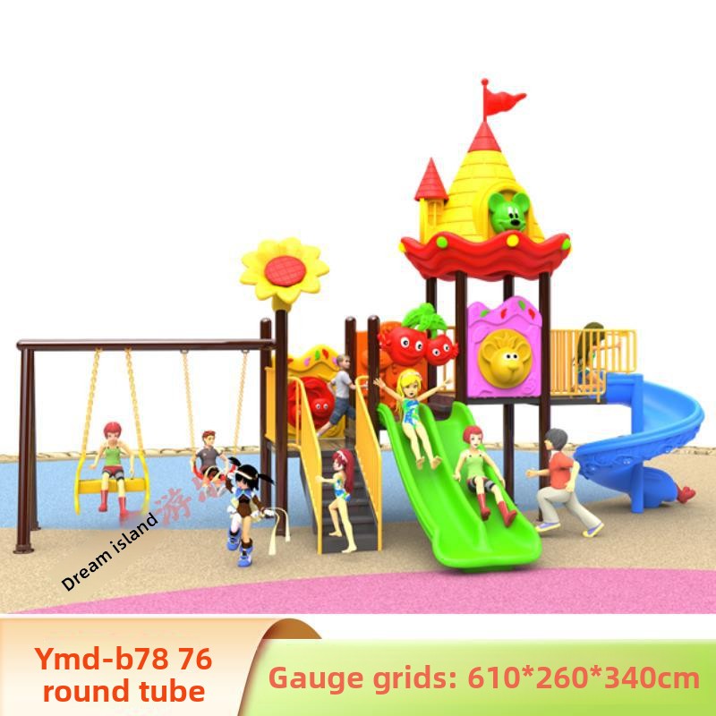 Toy Playground with Swing and  – Kids Outdoor Swing And Slide recenzja i cena