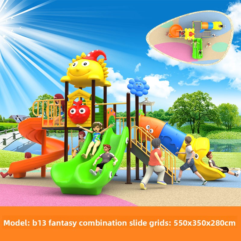 Toy Playground with Swing and  – Kids Outdoor Swing And Slide recenzja i cena