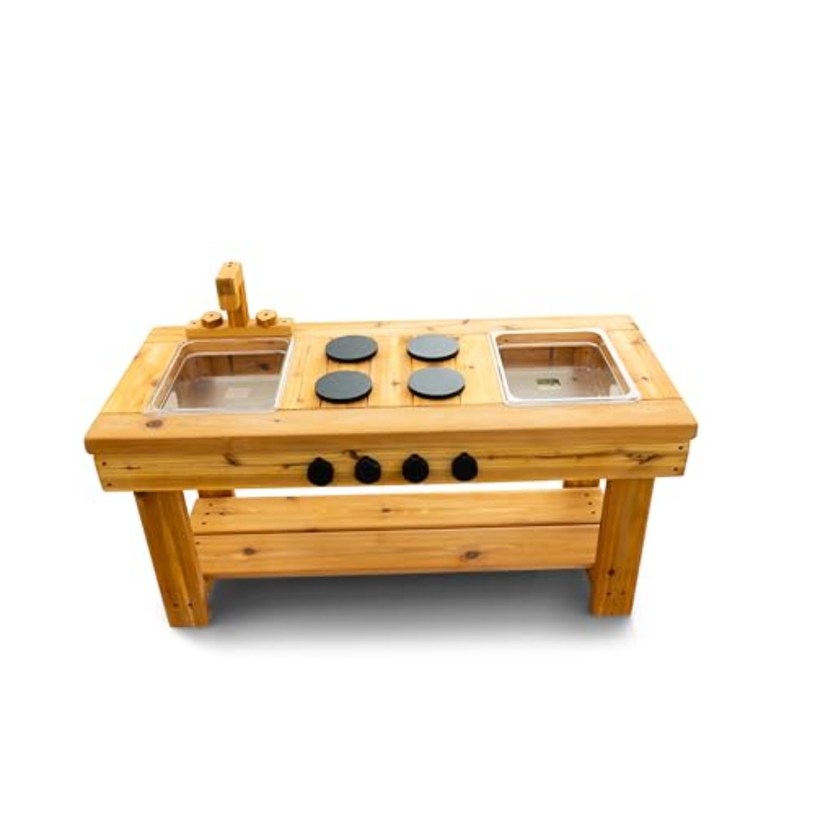Cedar Outdoor Mud Kitchen Cent – Kids Outdoor Mud Table recenzja i cena