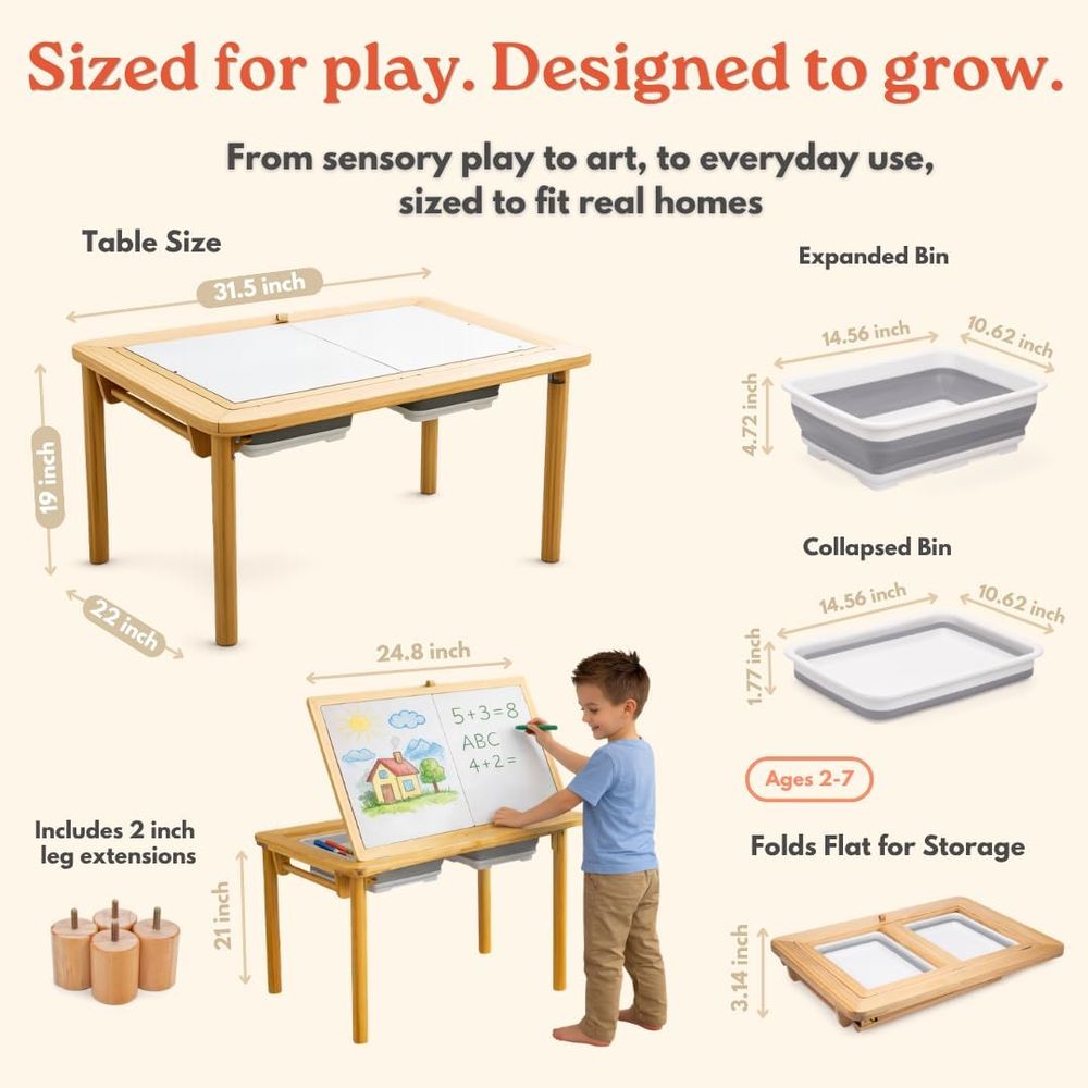 Sensory Table and Art Easel fo – Kids Outdoor Easel recenzja i cena