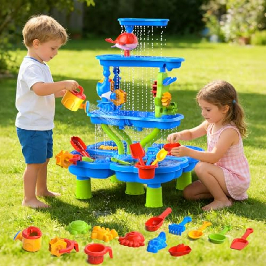 Water Sand Table for Toddler - – Kids Outdoor Water Play Table recenzja i cena