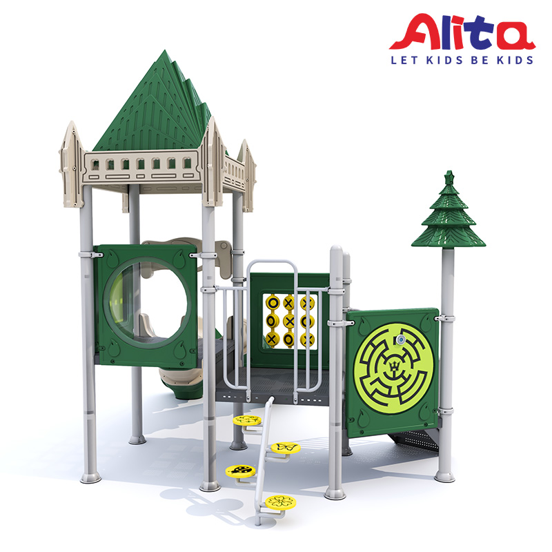 Classical Outdoor Kid Playgrou – Kids Outdoor Swing And Slide recenzja i cena