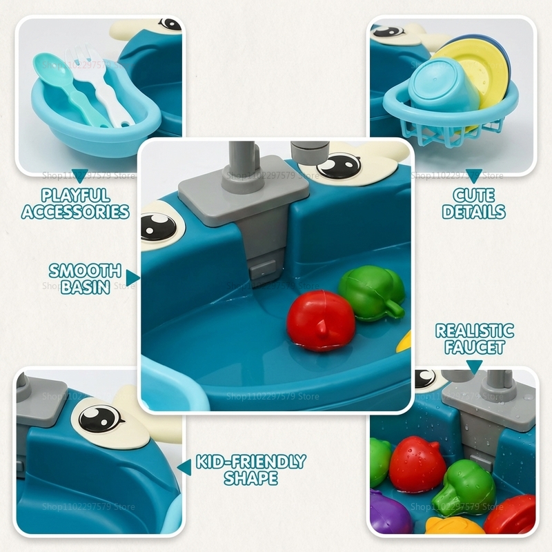 Children Play Kitchen Set with – Kids Outdoor Toys B&Q recenzja i cena