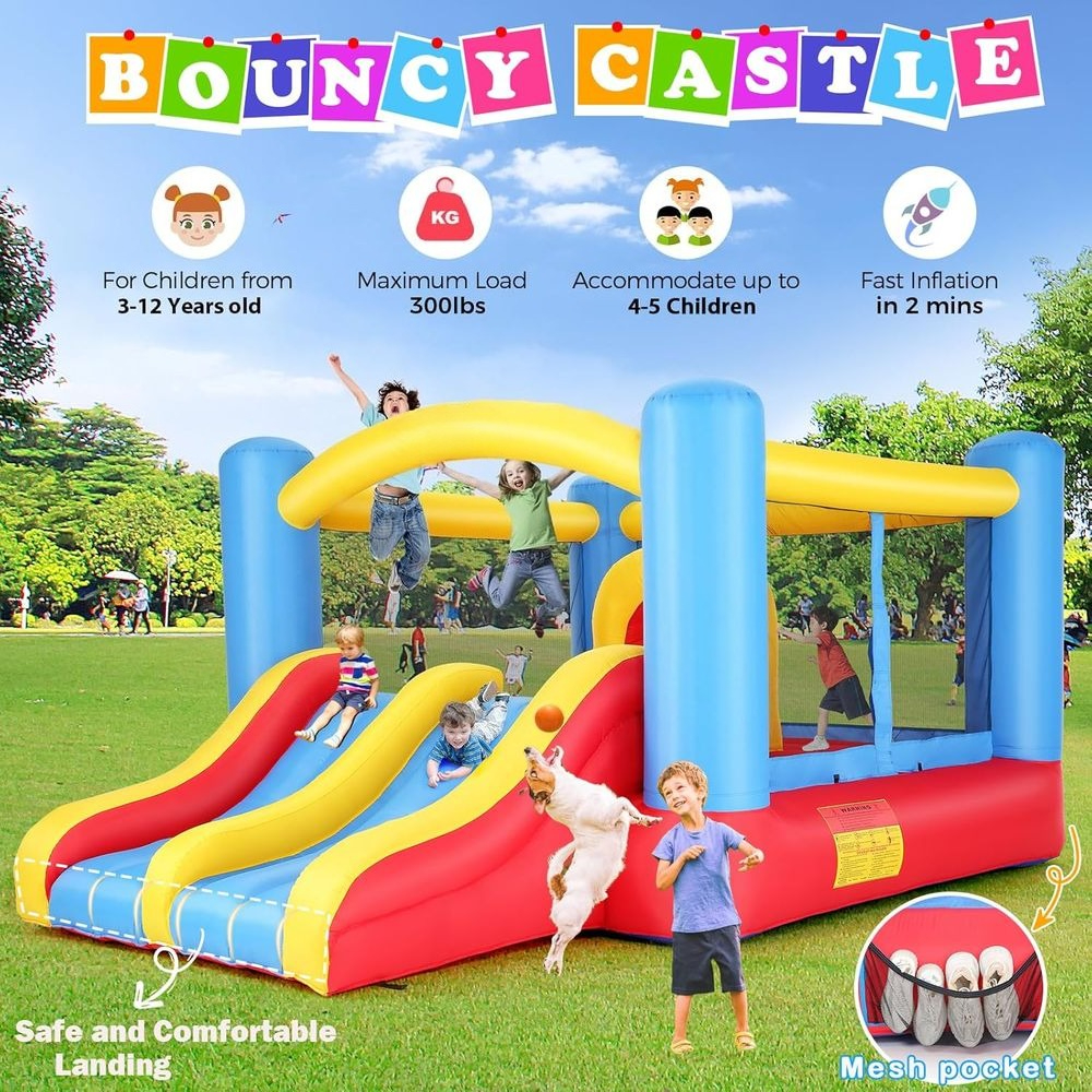 Indoor Outdoor Blow Up Bouncy, – Kids Outdoor Wendy House recenzja i cena