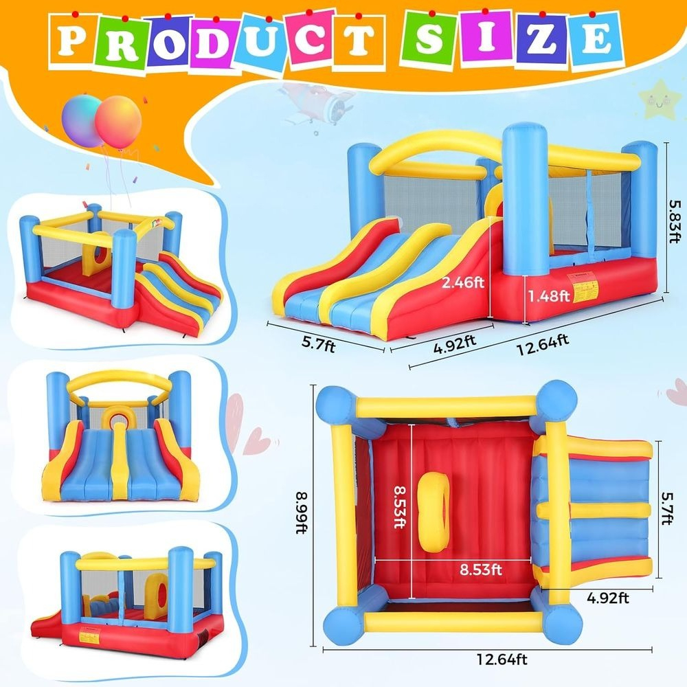 Indoor Outdoor Blow Up Bouncy, – Kids Outdoor Wendy House recenzja i cena