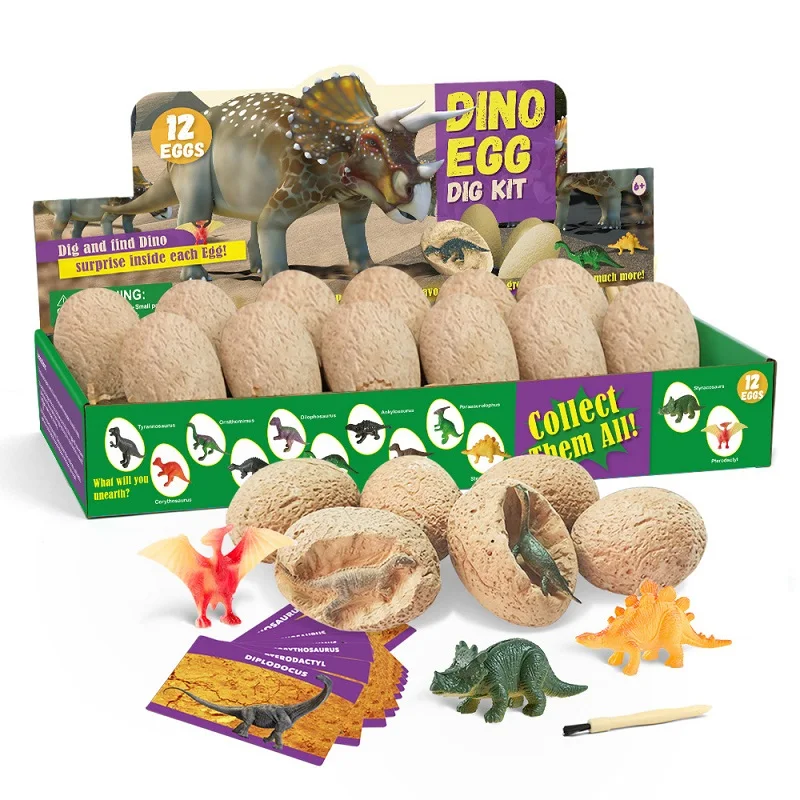 12PCS Archeological Dinosaur E – Kids Outdoor Excavator recenzja i cena