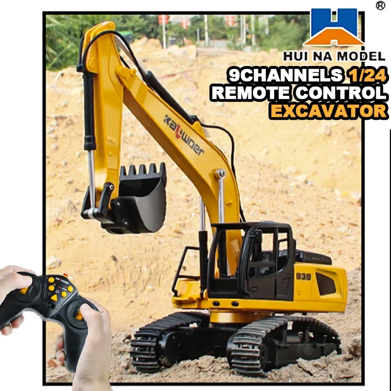 Huina Rc Excavator 1/24 9Ch Re – Kids Outdoor Excavator recenzja i cena