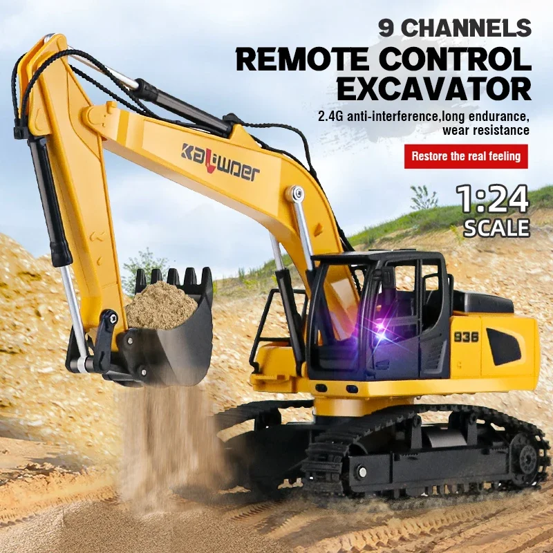 Huina Rc Excavator 1/24 9Ch Re – Kids Outdoor Excavator recenzja i cena