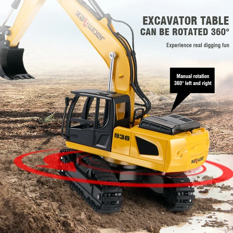 Huina Rc Excavator 1/24 9Ch Re – Kids Outdoor Excavator recenzja i cena