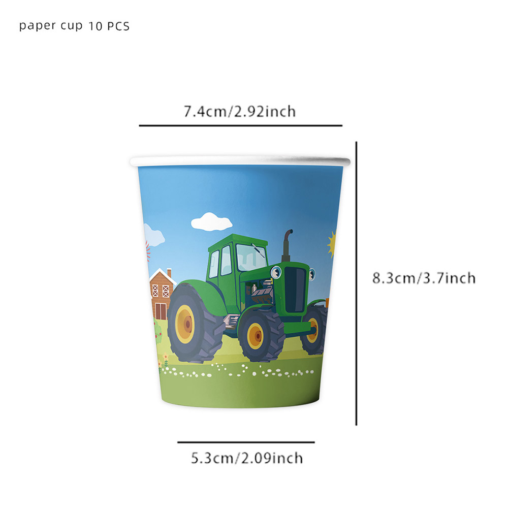 Green Farm Tractor Birthday Pa – Kids Outdoor Excavator recenzja i cena