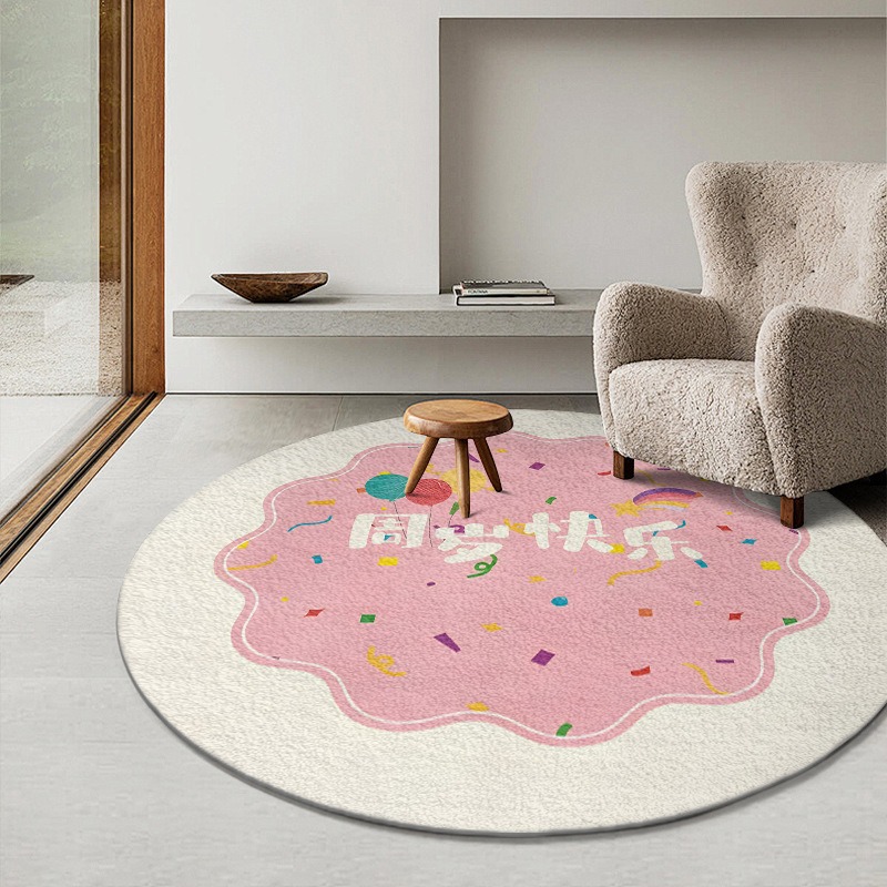 Round Rug Animal Print Cartoon – Kids Outdoor Chair And Table recenzja i cena