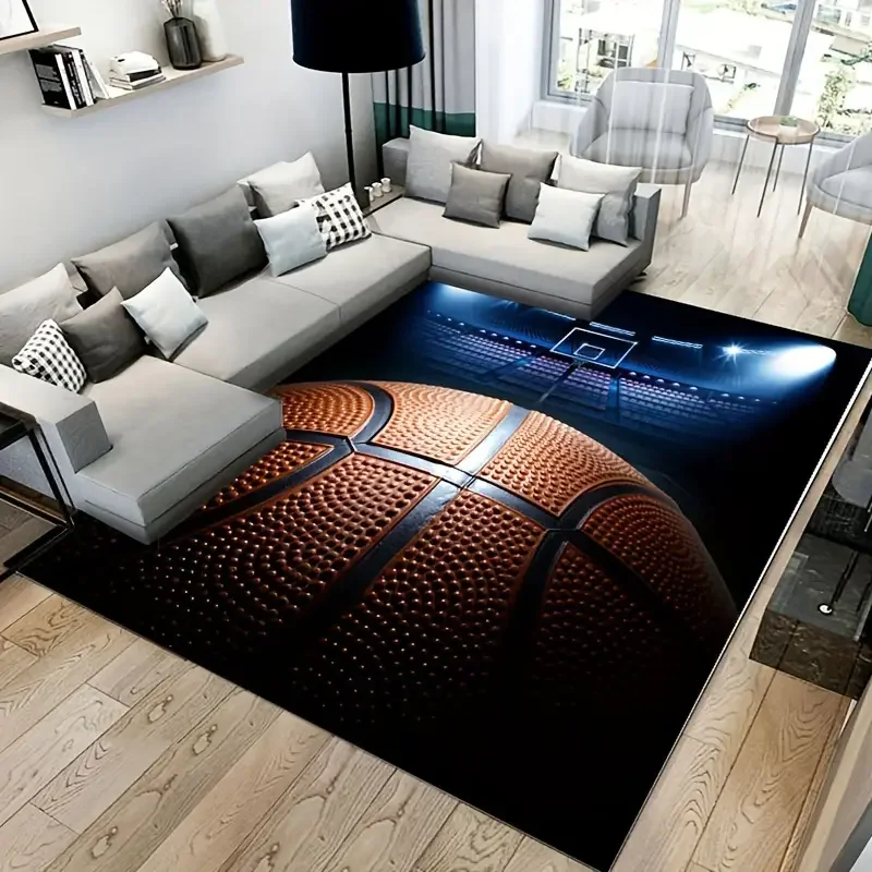 3D Basketball Area Rug Large,C – Kids Outdoor Kitchen Diy recenzja i cena