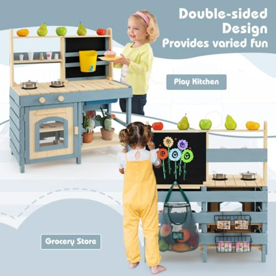 Outdoor mud kitchen for kids:  – Kids Outdoor Mud Table recenzja i cena