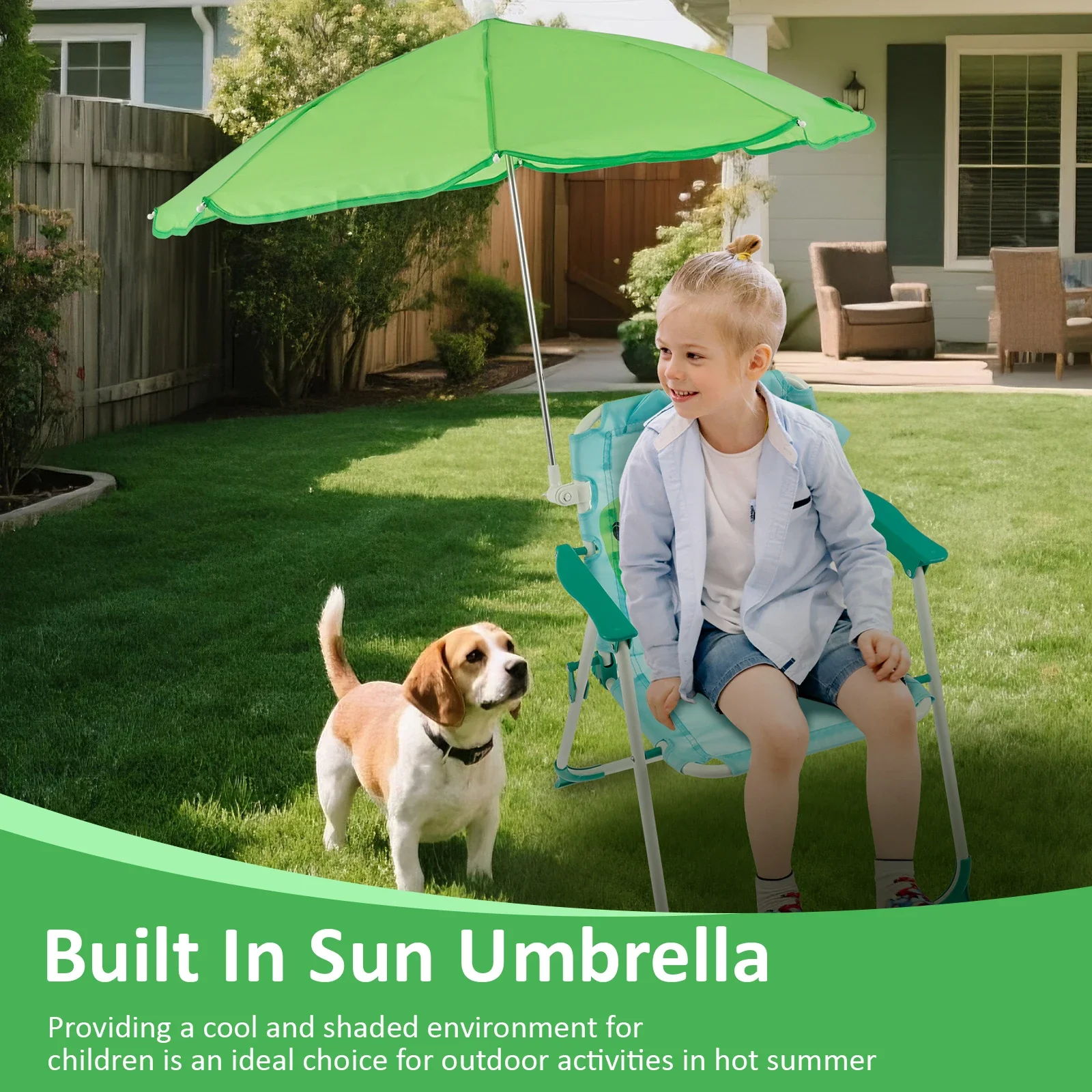 Kids Folding Beach Chair With  – Kids Outdoor Lounger Chair recenzja i cena