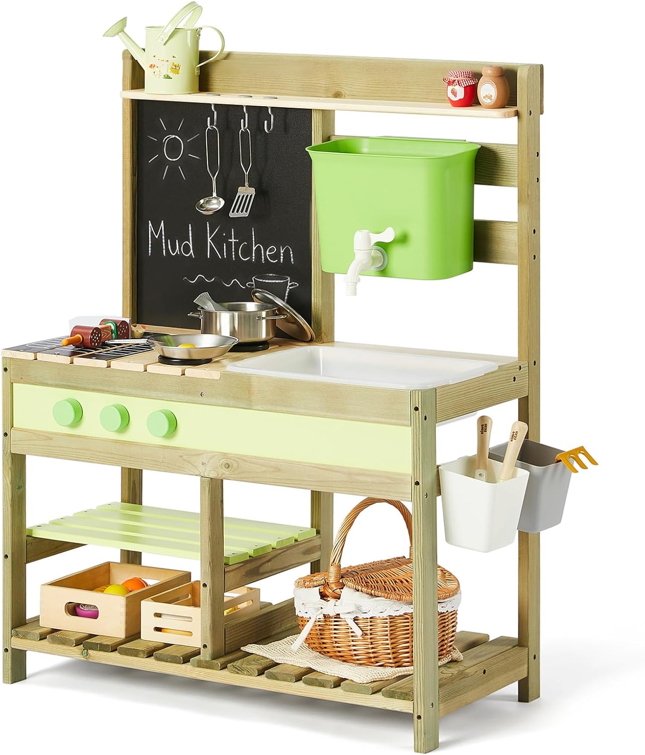 Giant bean Mud Kitchen for Kid – Kids Outdoor Mud Table recenzja i cena