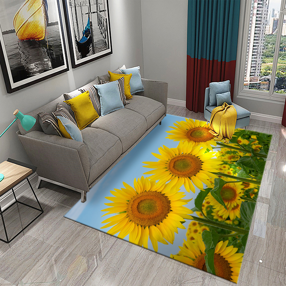 3D Sunflower Pattern Home Carp – Kids Outdoor Kitchen Diy recenzja i cena
