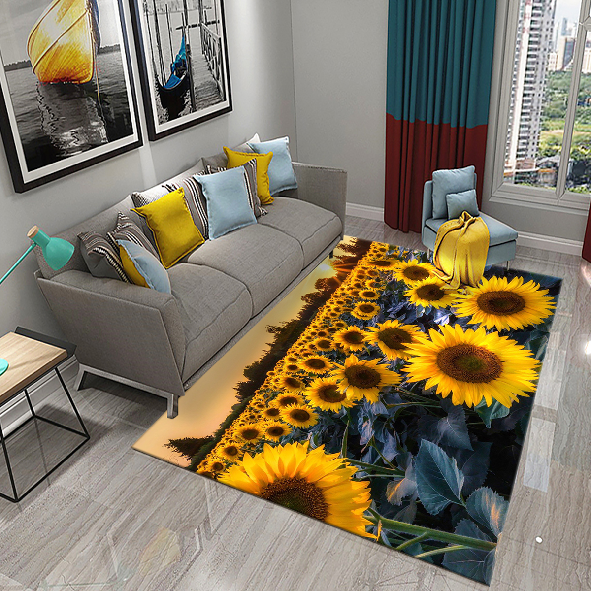 3D Sunflower Pattern Home Carp – Kids Outdoor Kitchen Diy recenzja i cena