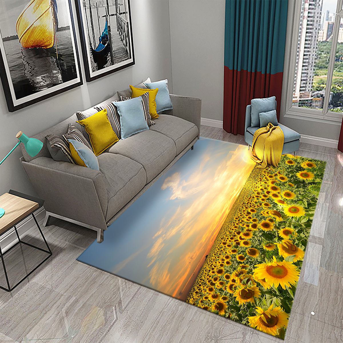 3D Sunflower Pattern Home Carp – Kids Outdoor Kitchen Diy recenzja i cena