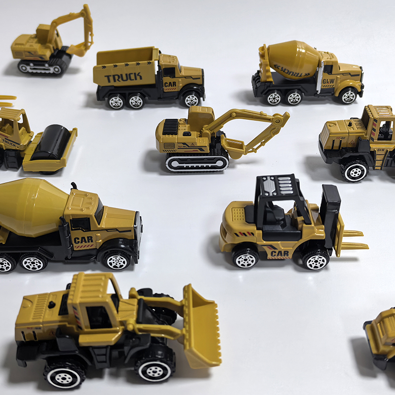 6pcs/Set Alloy Crane Truck Car – Kids Outdoor Excavator recenzja i cena