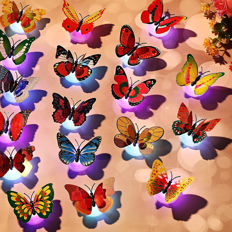 5/10pcs 3D LED Butterfly Decor – Kids Outdoor Movie Night recenzja i cena