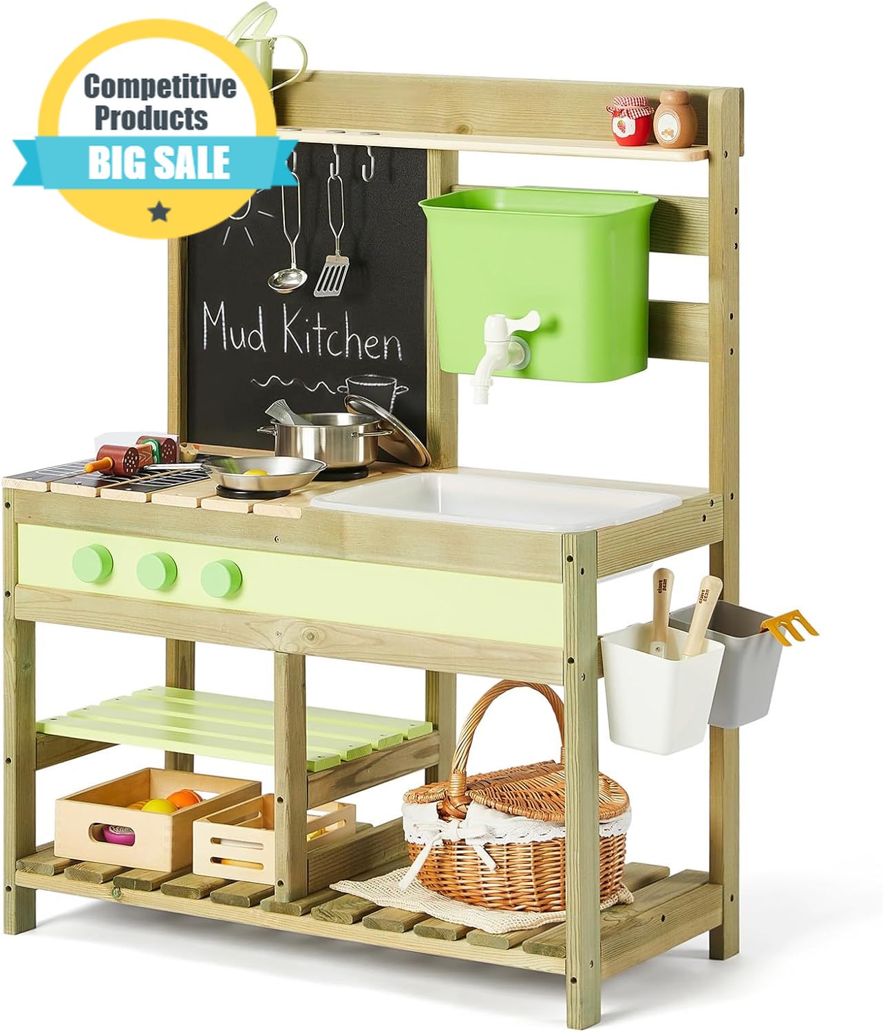 Mud Kitchen for Kids Outdoor,  – Kids Outdoor Mud Table recenzja i cena