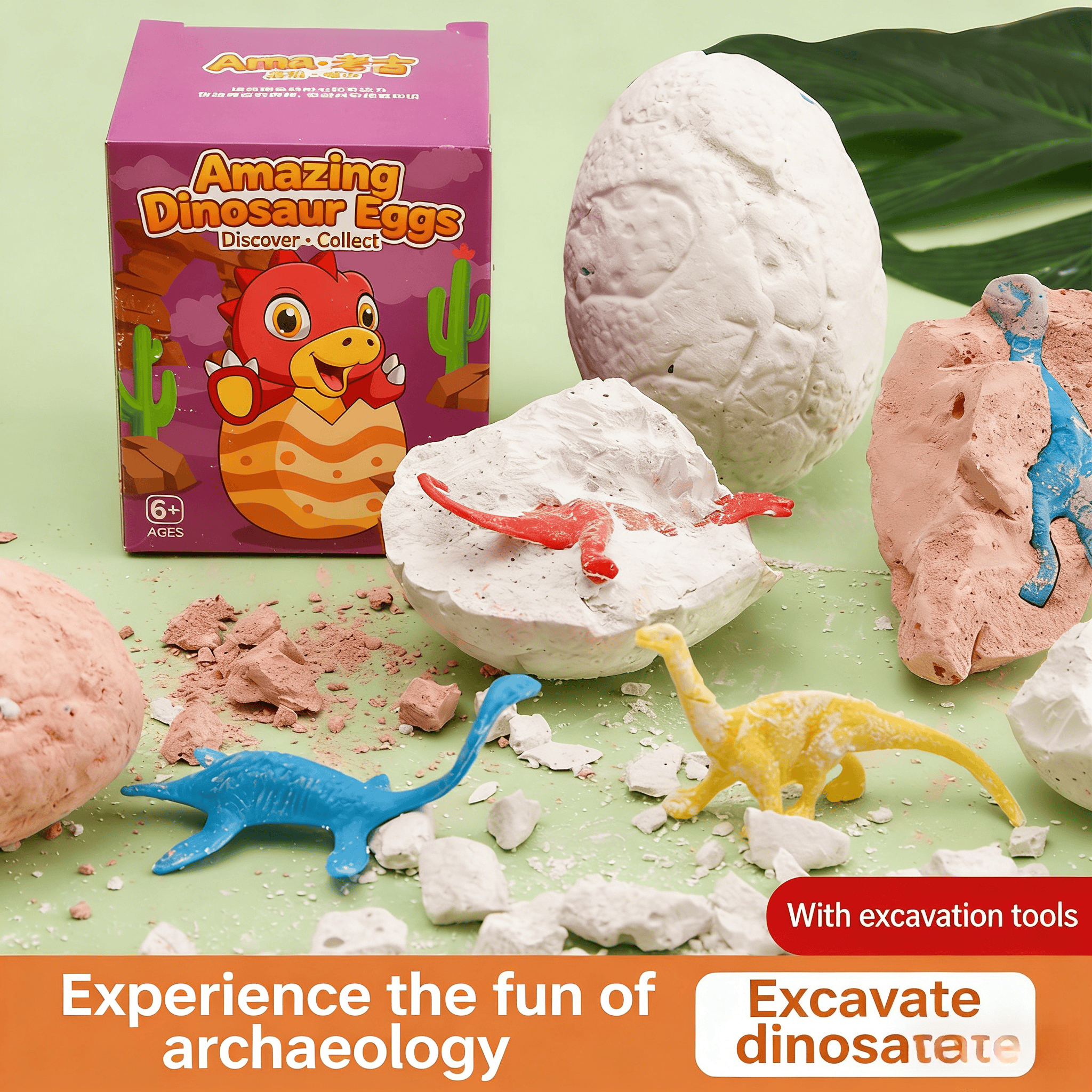 1/3/5pcs Educational Dinosaur  – Kids Outdoor Excavator recenzja i cena