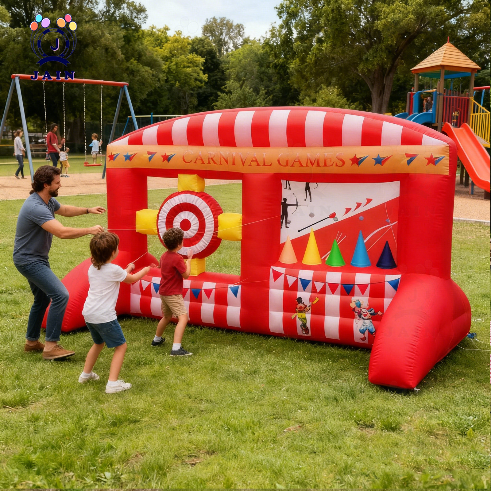 Inflatable Dart & Archery Game – Kids Outdoor Archery Set recenzja i cena